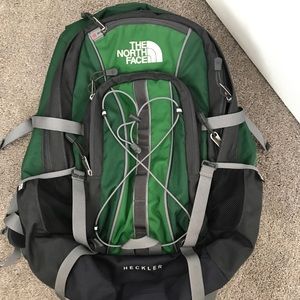 Heckler North Face Book bag- green NWOT